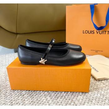 Louis Vuitton Romy Flat Ballerinas in Lambskin Black 2024 0606 (MD-240606162)