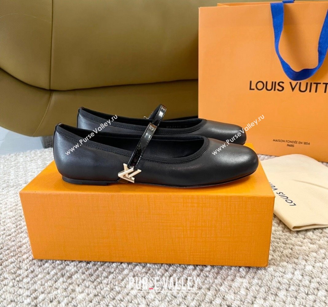 Louis Vuitton Romy Flat Ballerinas in Lambskin Black 2024 0606 (MD-240606162)