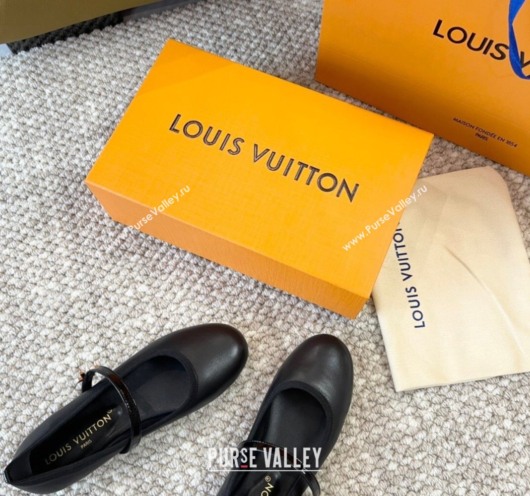 Louis Vuitton Romy Flat Ballerinas in Lambskin Black 2024 0606 (MD-240606162)