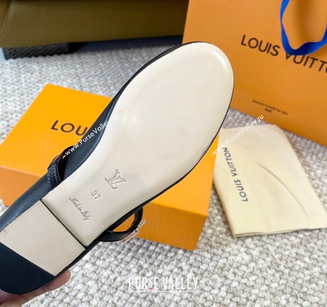 Louis Vuitton Romy Flat Ballerinas in Lambskin Black 2024 0606 (MD-240606162)