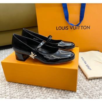 Louis Vuitton Romy Pumps 3.5cm in Patent Leather Black 2024 060602 (MD-240606167)