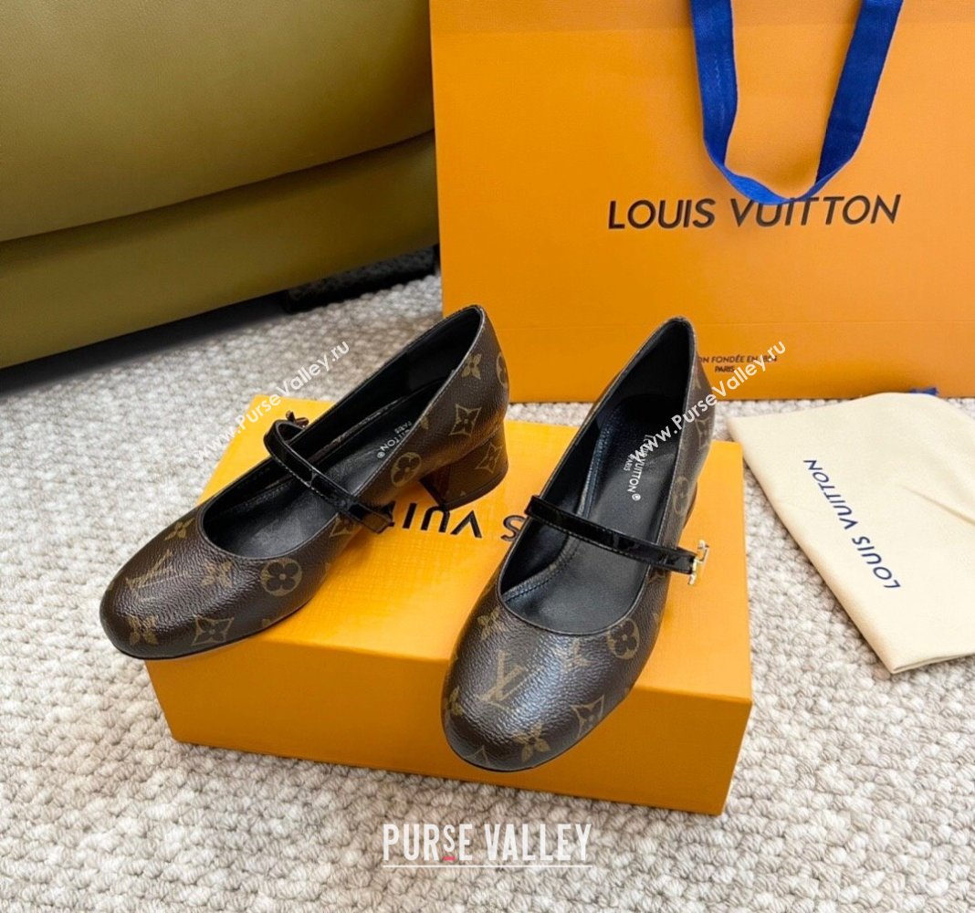 Louis Vuitton Romy Pumps 3.5cm in Monogram Canvas 2024 060602 (MD-240606173)