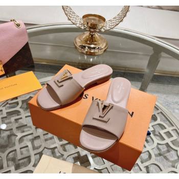 Louis Vuitton LV Capri Flat Slide Sandals in Calf Leather Light Pink 2024 0606 (MD-240606116)