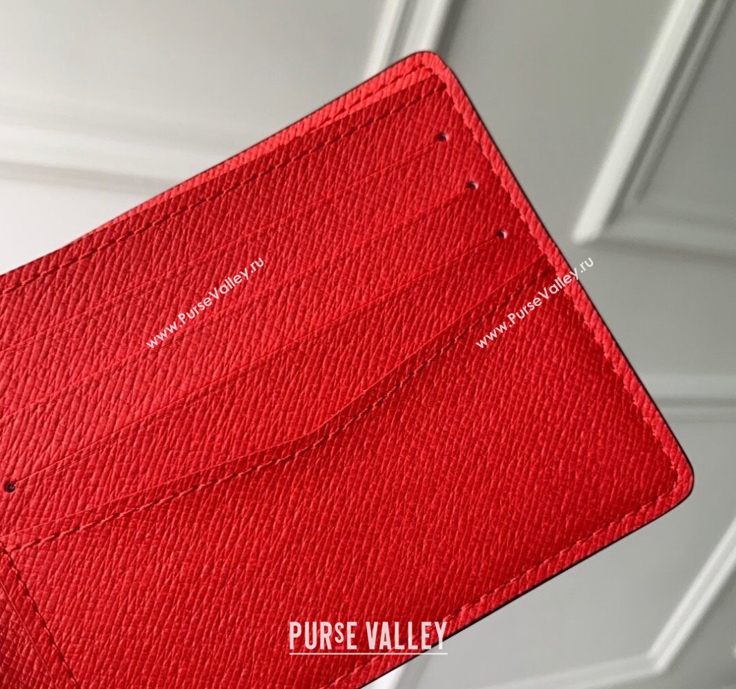 Supreme x Louis Vuitton Multiple Wallet in Epi Leather Red 2024 M64542 (KI-240626009)