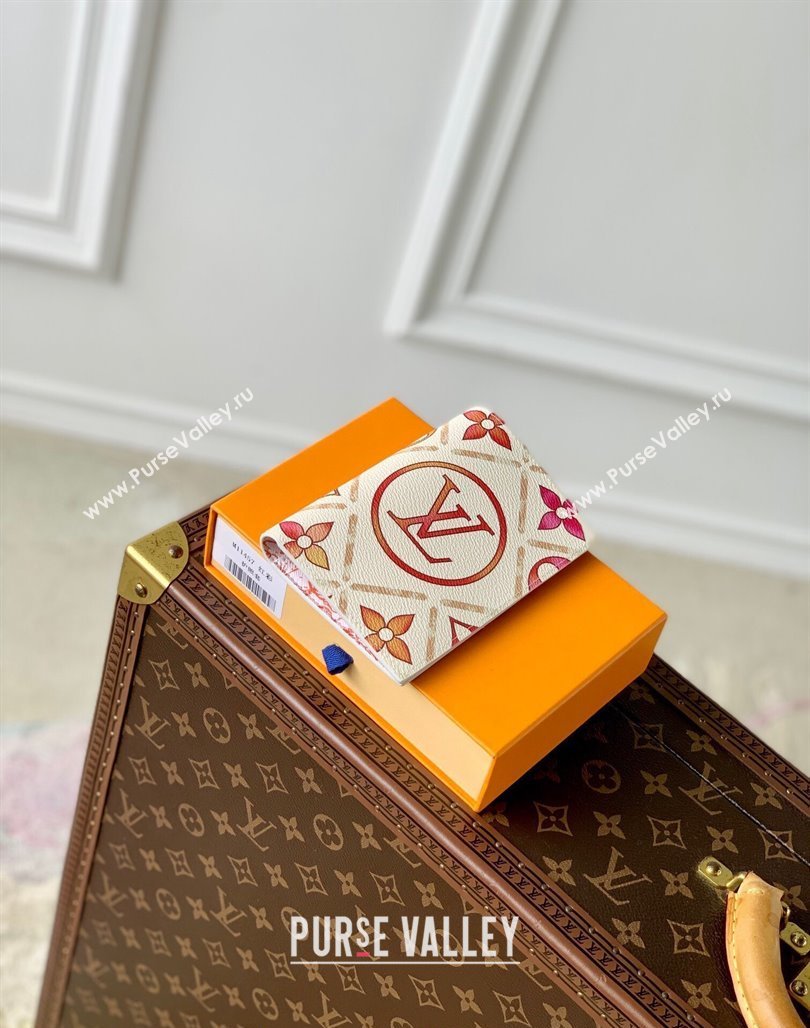 Louis Vuitton Passport Cover in Monogram Tiles Canvas M11457 Coral Pink 2024 (KI-240625071)