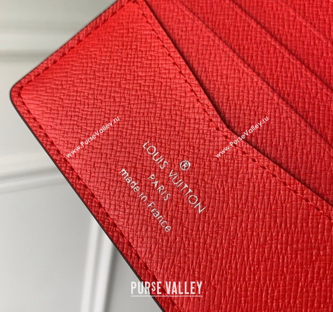 Supreme x Louis Vuitton Multiple Wallet in Epi Leather Red 2024 M64542 (KI-240626009)