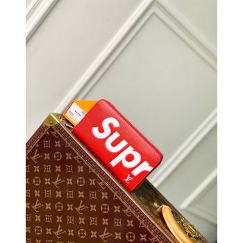 Supreme x Louis Vuitton Zippy Wallet in Epi Leather Red 2024 M64548 (KI-240626013)