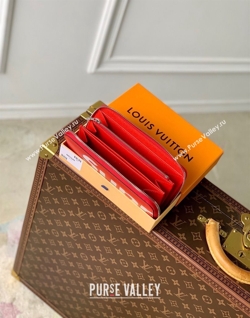 Supreme x Louis Vuitton Zippy Wallet in Epi Leather Red 2024 M64548 (KI-240626013)