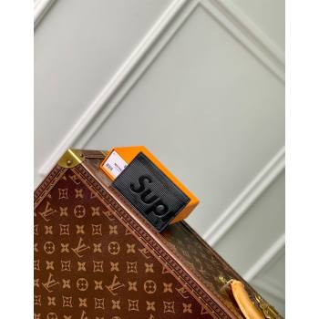 Supreme x Louis Vuitton Card Holder Wallet in Epi Leather Black 2024 M64543 (KI-240626008)