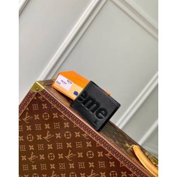 Supreme x Louis Vuitton Multiple Wallet in Epi Leather Black 2024 M64542 (KI-240626010)