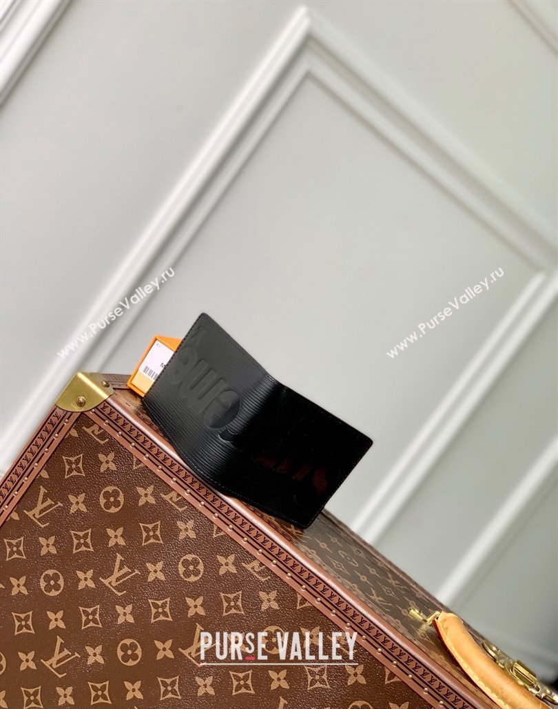 Supreme x Louis Vuitton Multiple Wallet in Epi Leather Black 2024 M64542 (KI-240626010)