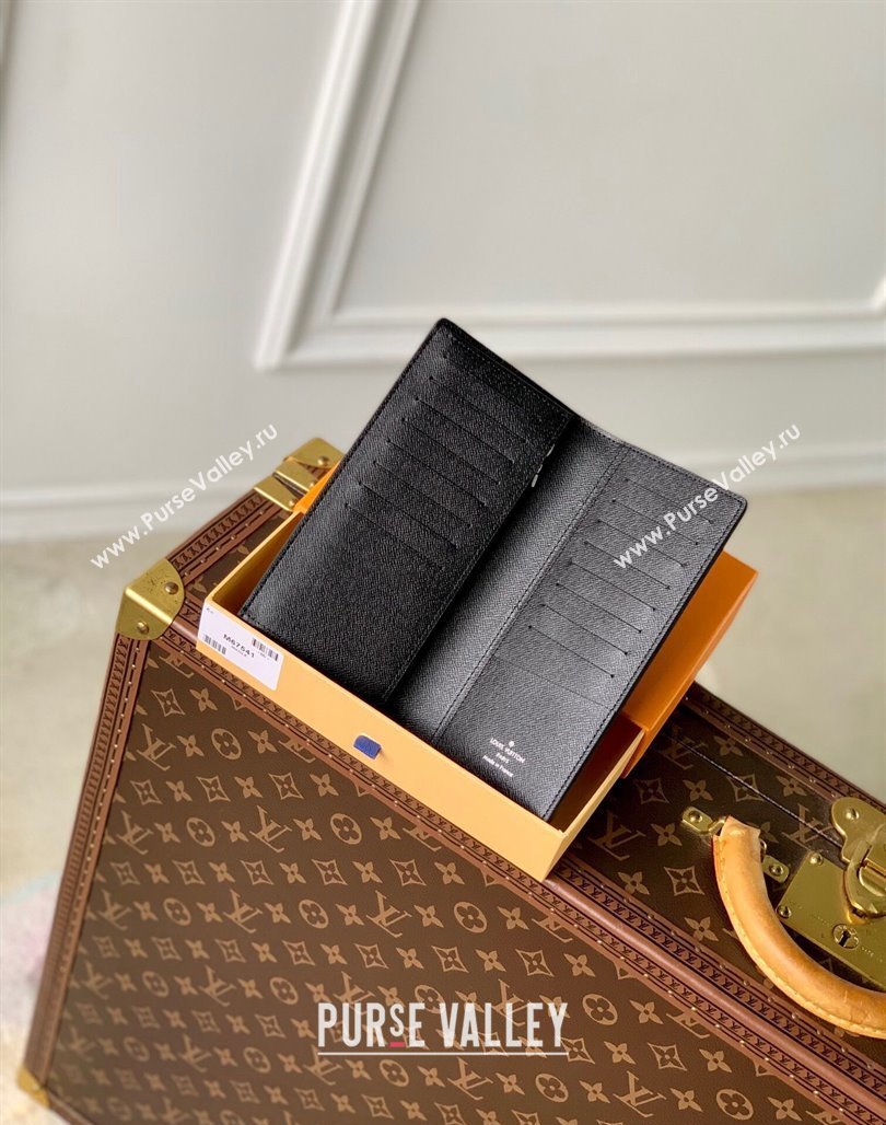 Supreme x Louis Vuitton Brazza Wallet in Epi Leather Black 2024 M64541 (KI-240626012)