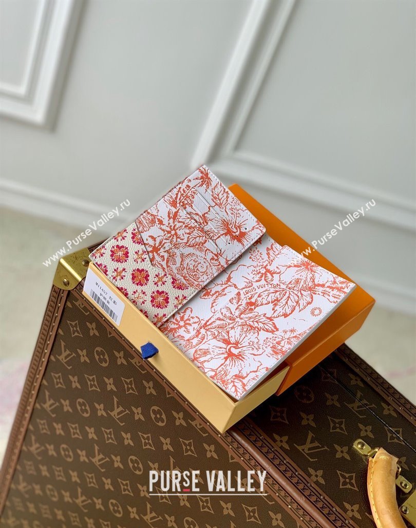 Louis Vuitton Passport Cover in Monogram Tiles Canvas M11457 Coral Pink 2024 (KI-240625071)