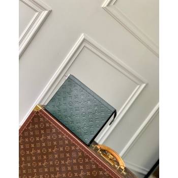 Louis Vuitton Pochette Voyage MM Pouch in Monogram Leather Green 2024 M61692 (KI-240626016)