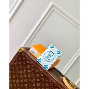 Louis Vuitton Passport Cover in Monogram Tiles Canvas M11457 Lagoon Blue 2024 (KI-240625072)