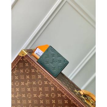 Louis Vuitton Multiple Wallet in Monogram Leather Green 2024 M83055 (KI-240626030)