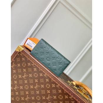 Louis Vuitton Brazza Wallet in Monogram Leather Green 2024 M69038 (KI-240626037)