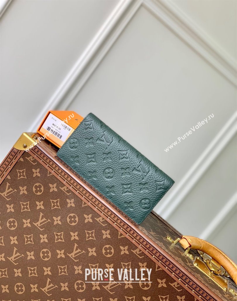 Louis Vuitton Brazza Wallet in Monogram Leather Green 2024 M69038 (KI-240626037)