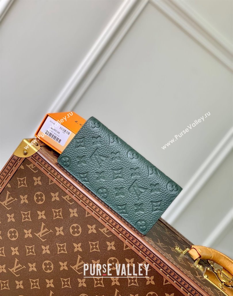 Louis Vuitton Brazza Wallet in Monogram Leather Green 2024 M69038 (KI-240626037)