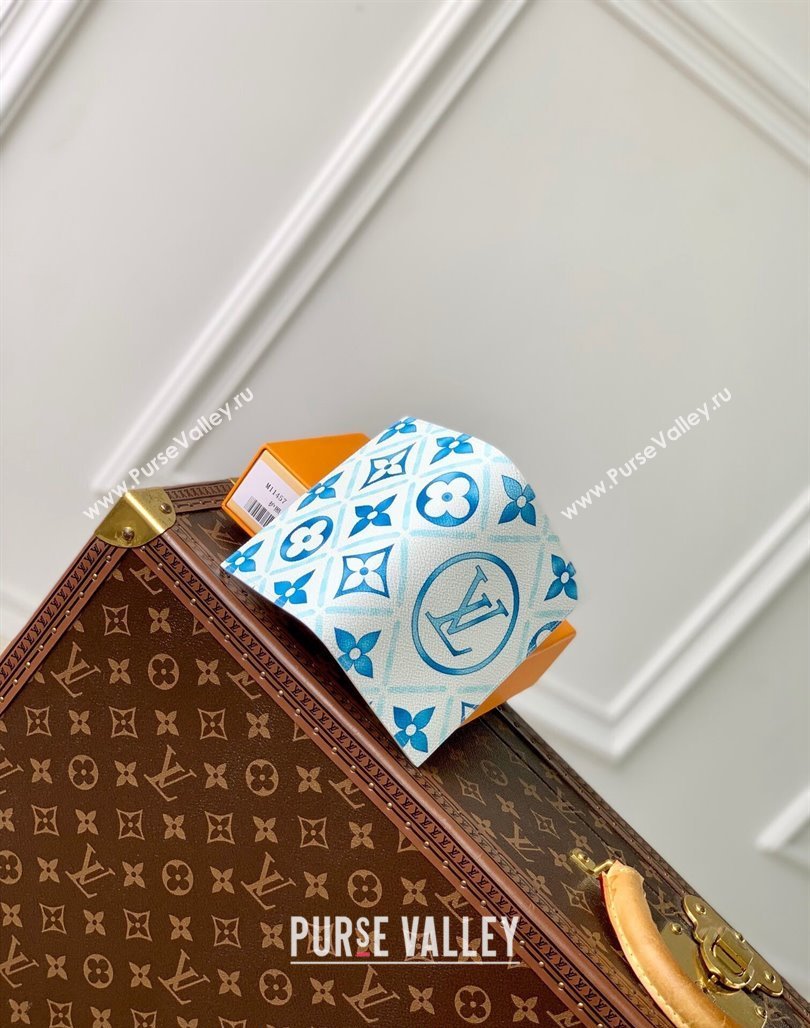 Louis Vuitton Passport Cover in Monogram Tiles Canvas M11457 Lagoon Blue 2024 (KI-240625072)