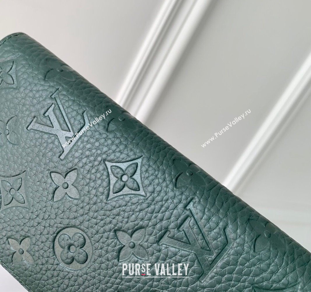 Louis Vuitton Brazza Wallet in Monogram Leather Green 2024 M69038 (KI-240626037)