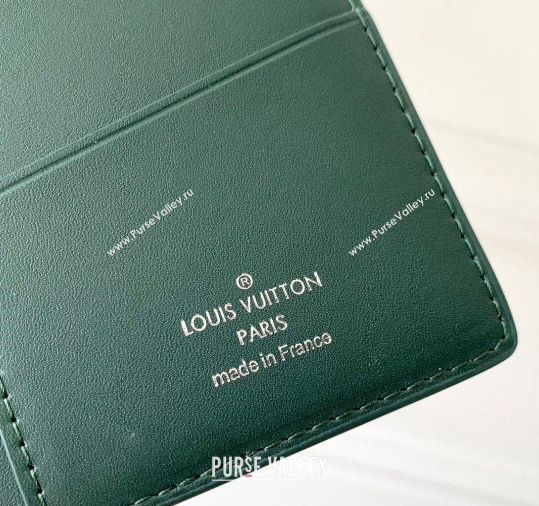 Louis Vuitton Brazza Wallet in Monogram Leather Green 2024 M69038 (KI-240626037)