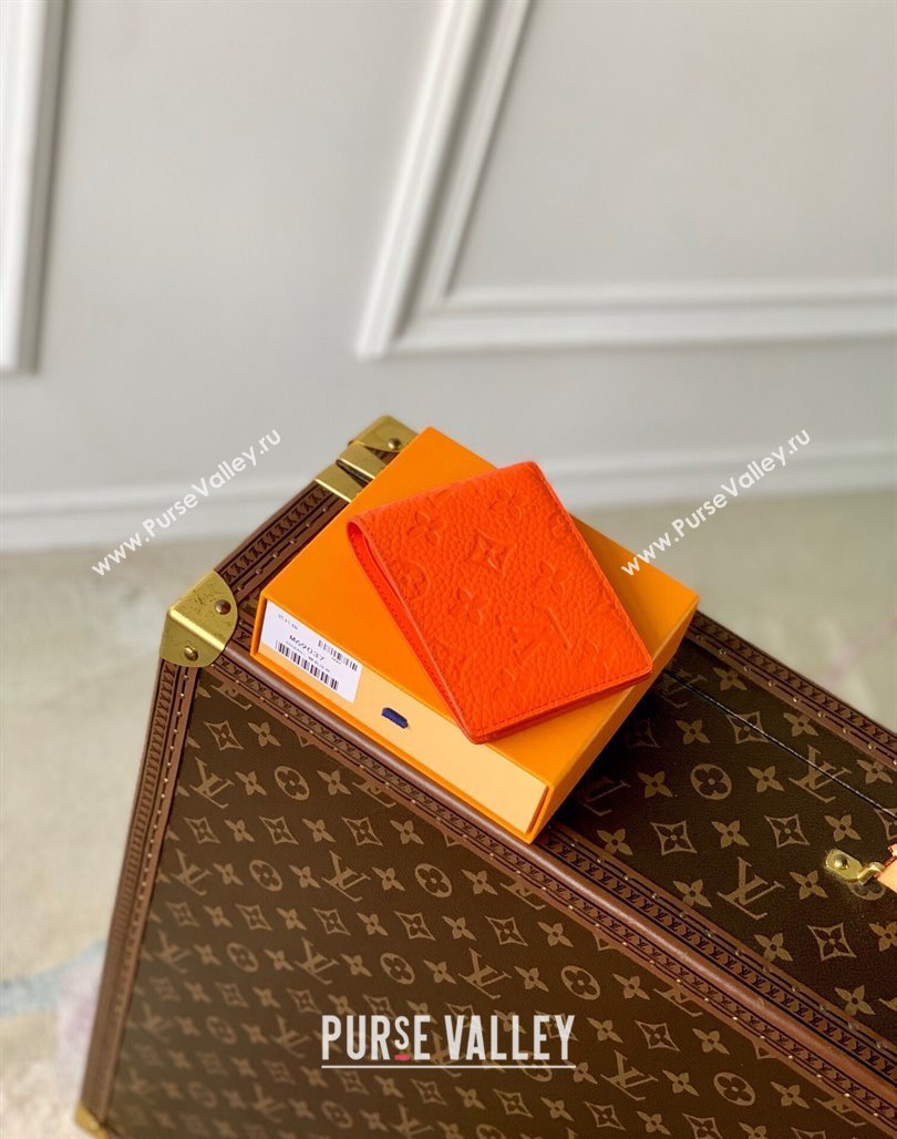 Louis Vuitton Multiple Wallet in Monogram Leather Orange 2024 M69037 (KI-240626031)