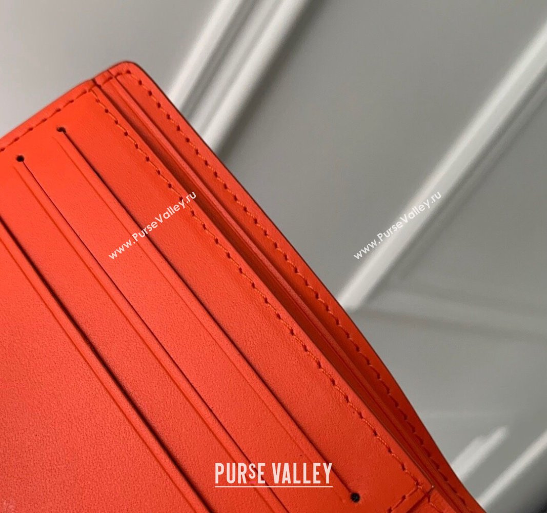 Louis Vuitton Multiple Wallet in Monogram Leather Orange 2024 M69037 (KI-240626031)