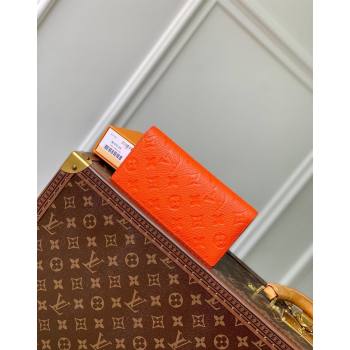 Louis Vuitton Brazza Wallet in Monogram Leather Orange 2024 M69038 (KI-240626038)