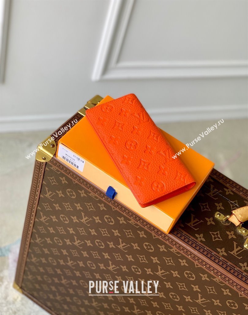 Louis Vuitton Brazza Wallet in Monogram Leather Orange 2024 M69038 (KI-240626038)