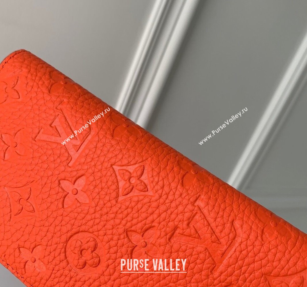 Louis Vuitton Brazza Wallet in Monogram Leather Orange 2024 M69038 (KI-240626038)