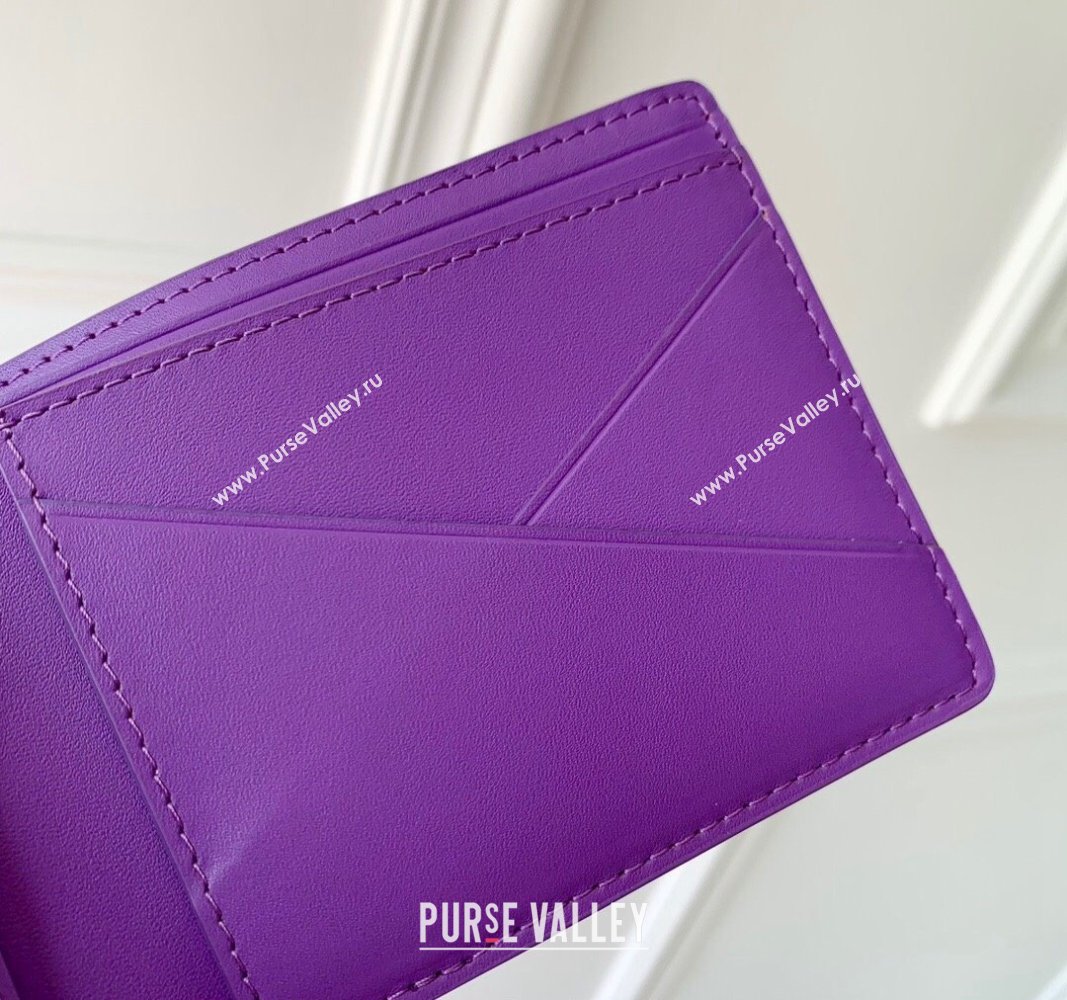 Louis Vuitton Multiple Wallet in Monogram Leather Purple 2024 M83056 (KI-240626032)