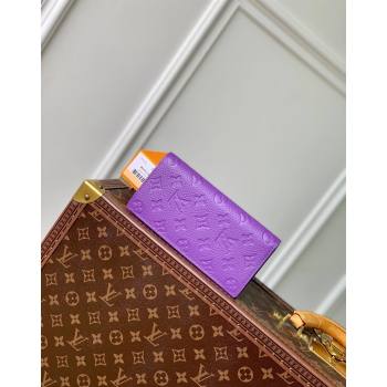 Louis Vuitton Brazza Wallet in Monogram Leather Purple 2024 M69038 (KI-240626039)