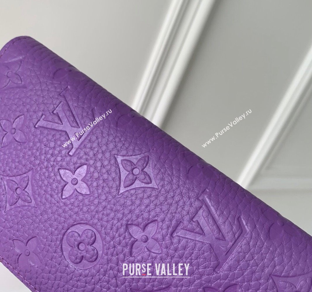 Louis Vuitton Brazza Wallet in Monogram Leather Purple 2024 M69038 (KI-240626039)