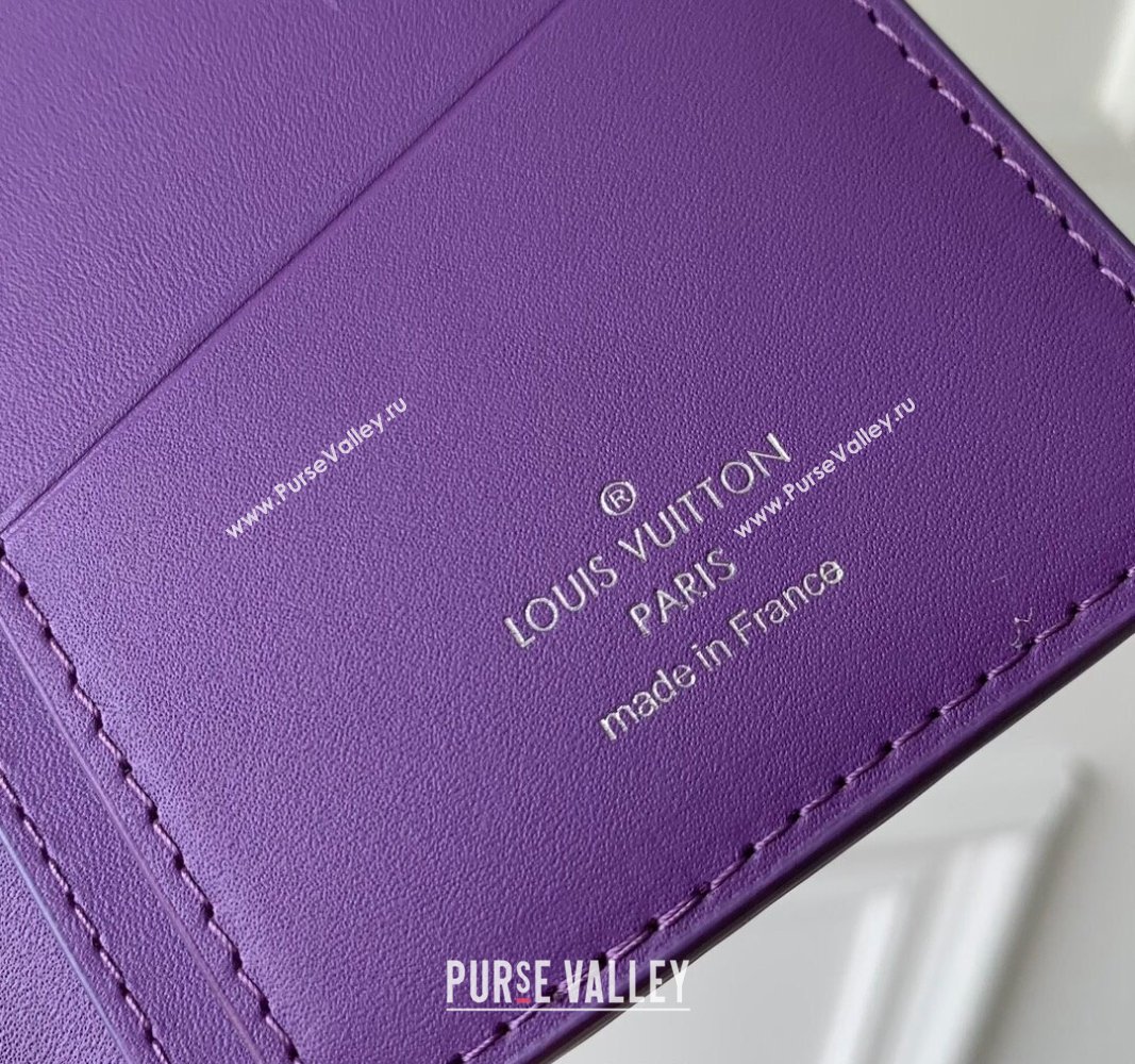 Louis Vuitton Brazza Wallet in Monogram Leather Purple 2024 M69038 (KI-240626039)