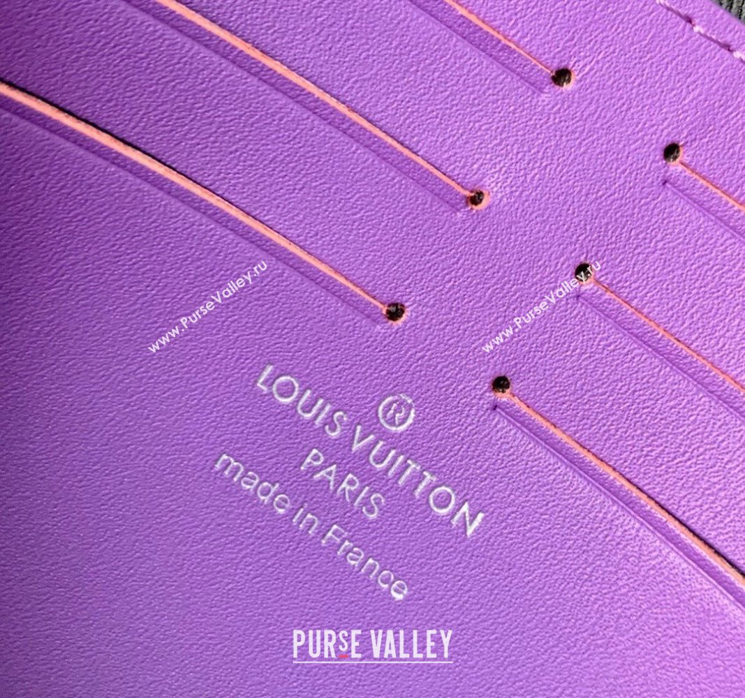 Louis Vuitton Pochette Voyage MM Pouch in Monogram Leather Purple 2024 M61692 (KI-240626018)