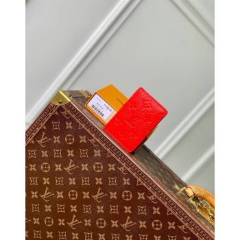 Louis Vuitton Pocket Organizer Wallet in Monogram Leather Red 2024 M83069 (KI-240626026)