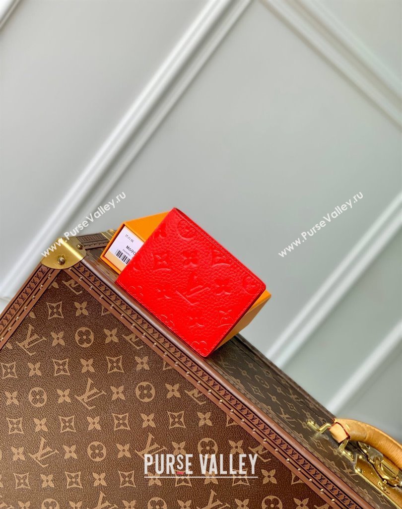 Louis Vuitton Multiple Wallet in Monogram Leather Red 2024 M69037 (KI-240626033)