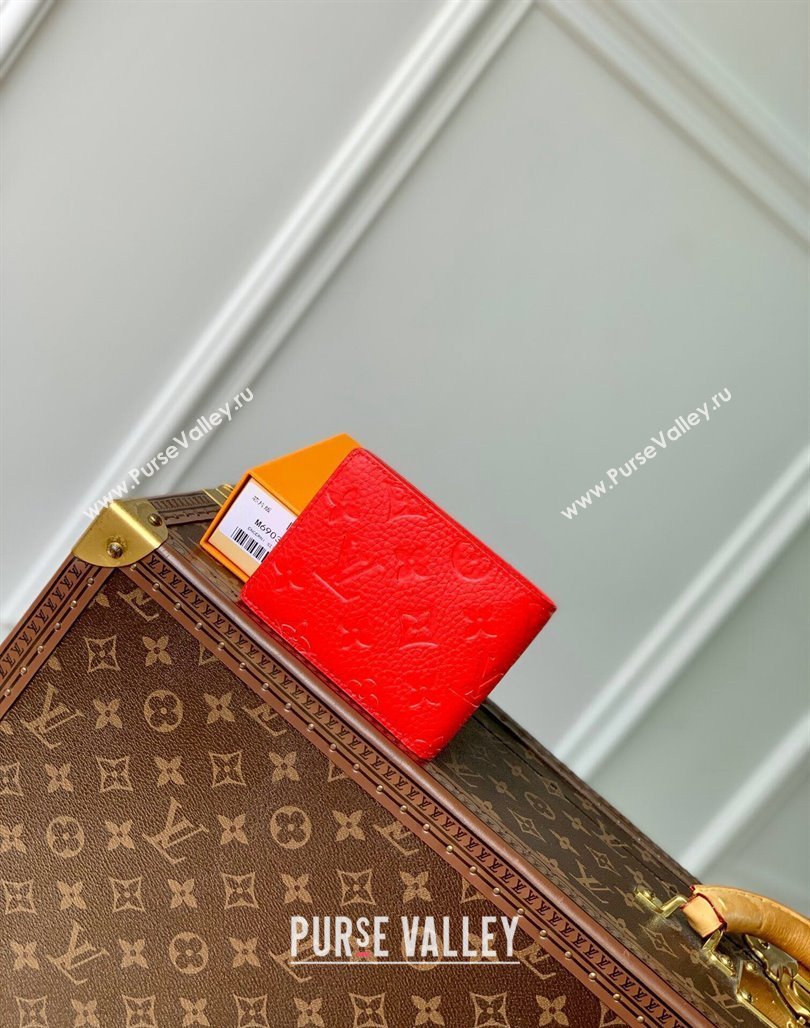 Louis Vuitton Multiple Wallet in Monogram Leather Red 2024 M69037 (KI-240626033)