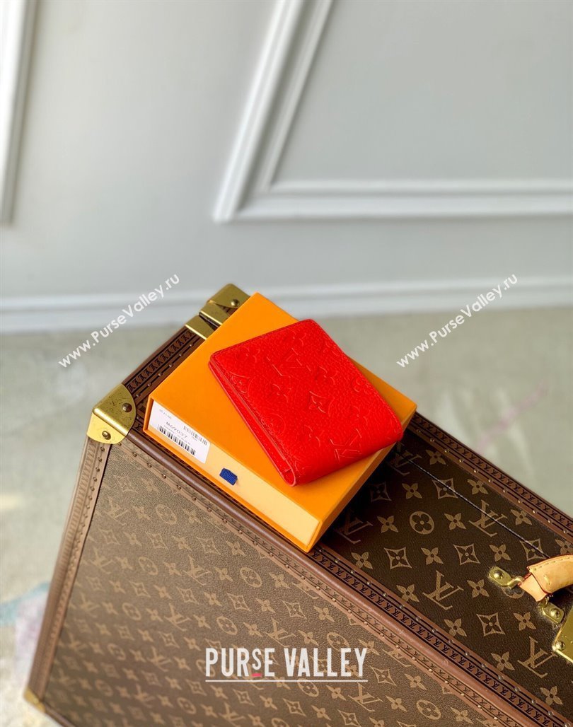 Louis Vuitton Multiple Wallet in Monogram Leather Red 2024 M69037 (KI-240626033)