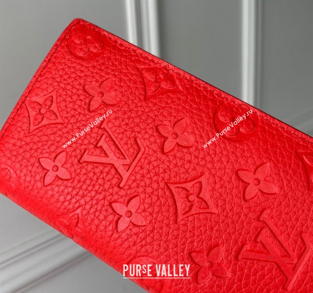 Louis Vuitton Brazza Wallet in Monogram Leather Red 2024 M69038 (KI-240626040)