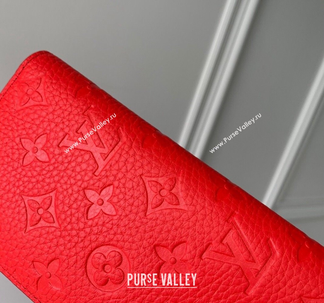 Louis Vuitton Brazza Wallet in Monogram Leather Red 2024 M69038 (KI-240626040)