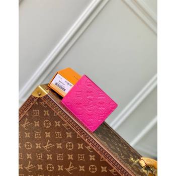 Louis Vuitton Multiple Wallet in Monogram Leather Pink 2024 M69037 (KI-240626034)