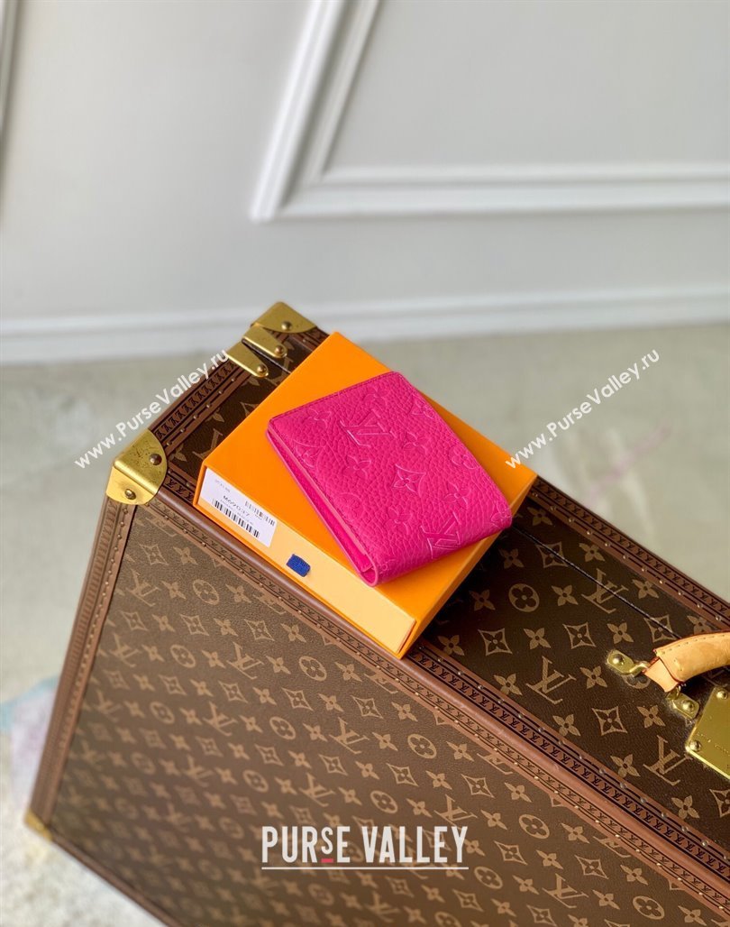 Louis Vuitton Multiple Wallet in Monogram Leather Pink 2024 M69037 (KI-240626034)