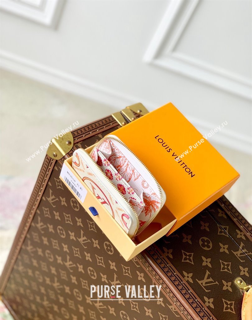 Louis Vuitton Zippy Coin Purse Wallet in Monogram Tiles Canvas M83658 Coral Pink 2024 (KI-240625073)