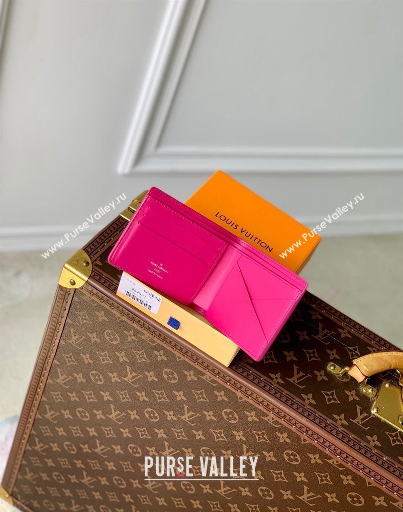 Louis Vuitton Multiple Wallet in Monogram Leather Pink 2024 M69037 (KI-240626034)