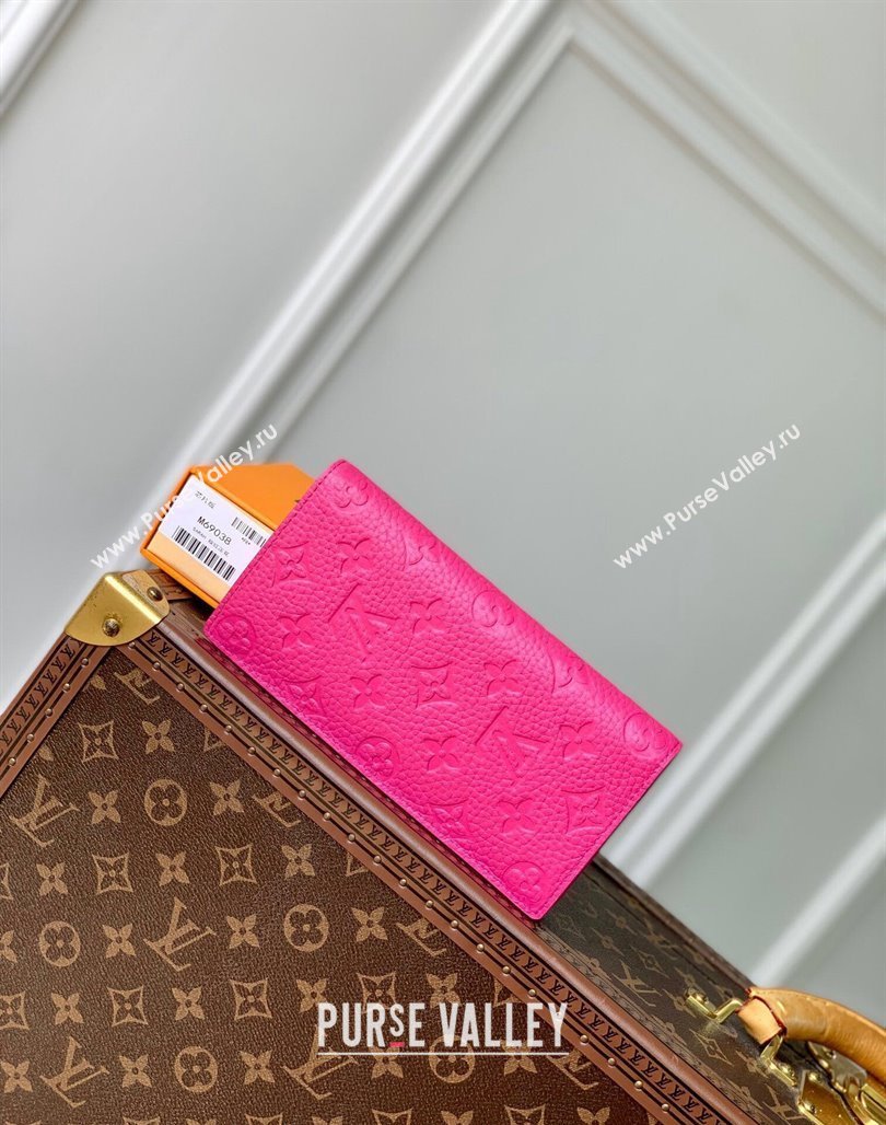 Louis Vuitton Brazza Wallet in Monogram Leather Pink 2024 M69038 (KI-240626041)