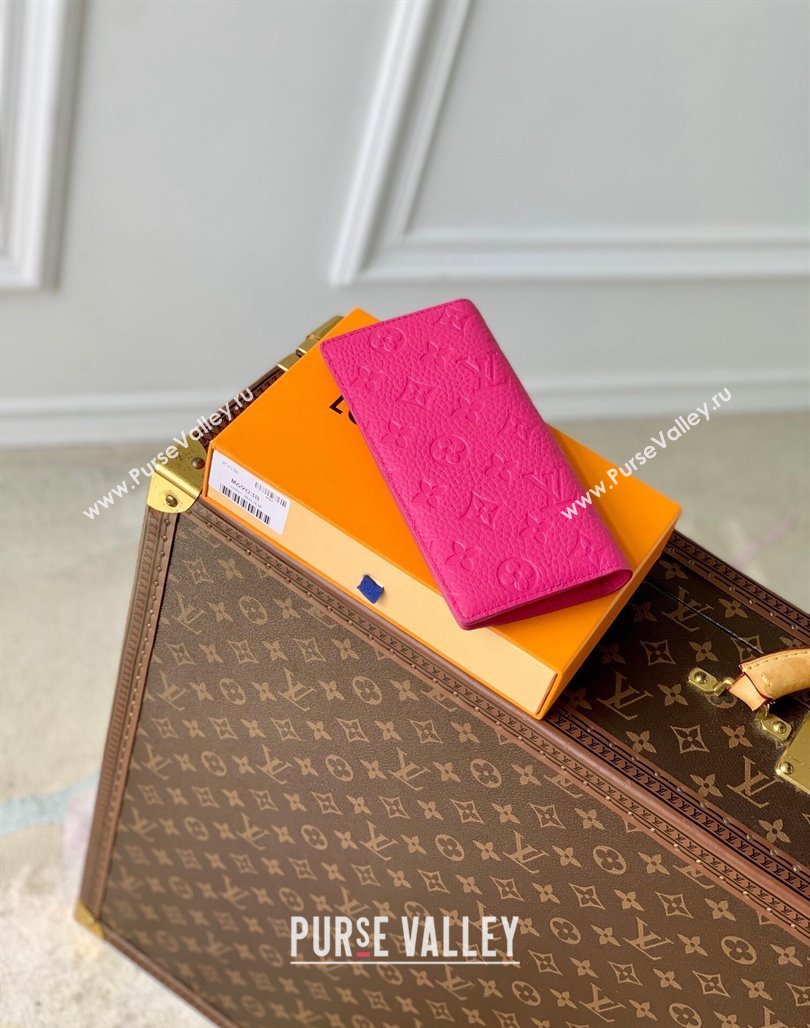 Louis Vuitton Brazza Wallet in Monogram Leather Pink 2024 M69038 (KI-240626041)