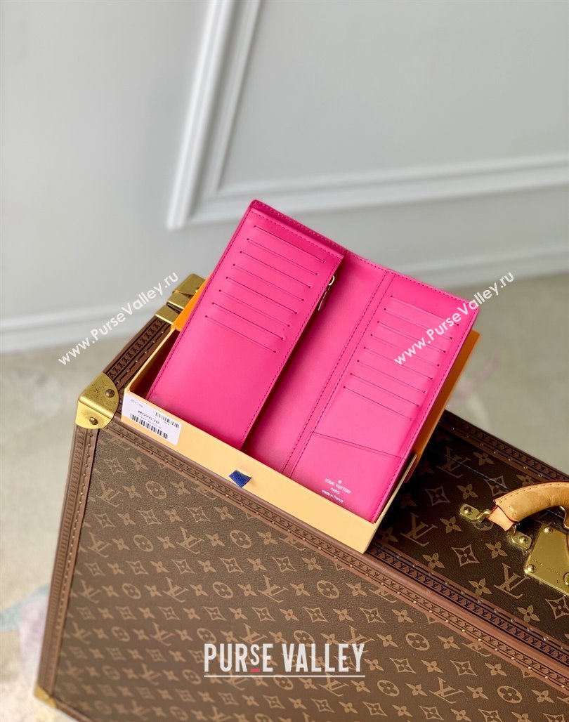 Louis Vuitton Brazza Wallet in Monogram Leather Pink 2024 M69038 (KI-240626041)