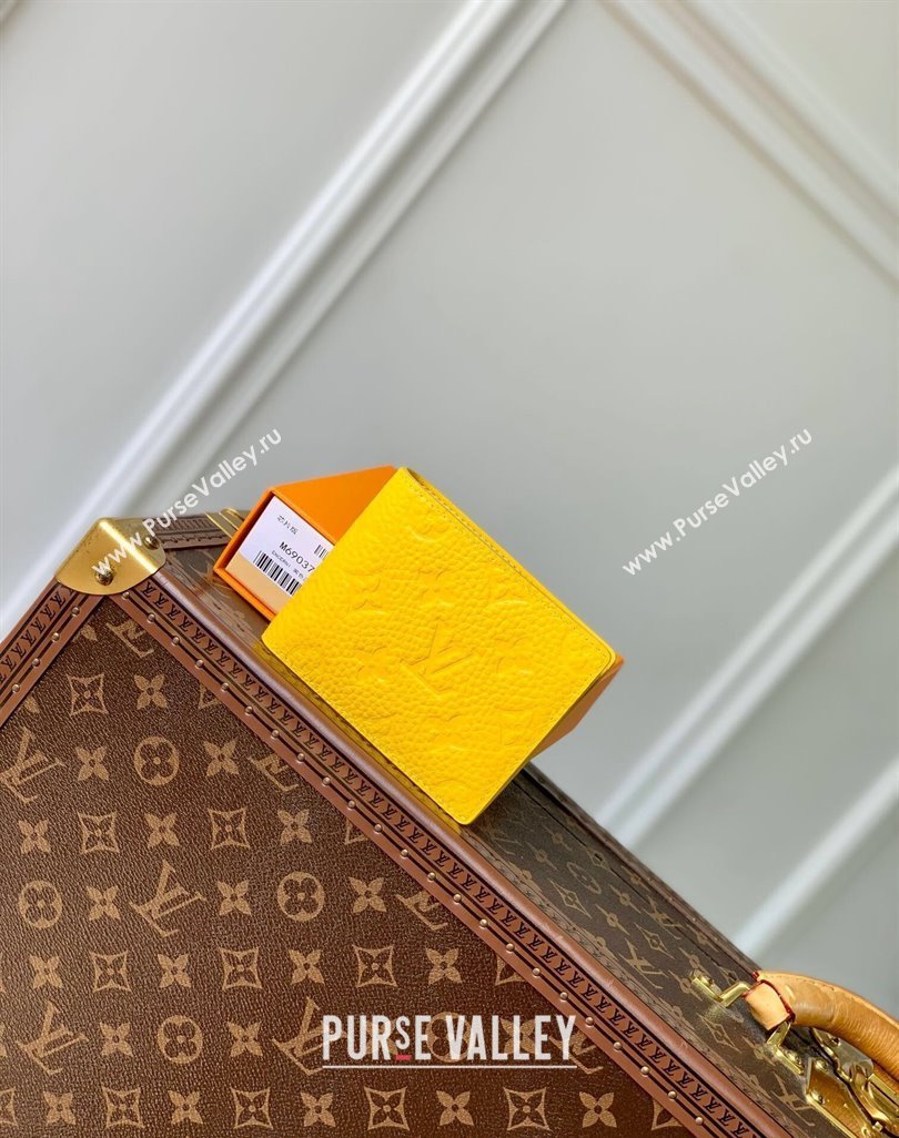 Louis Vuitton Multiple Wallet in Monogram Leather Yellow 2024 M69037 (KI-240626035)